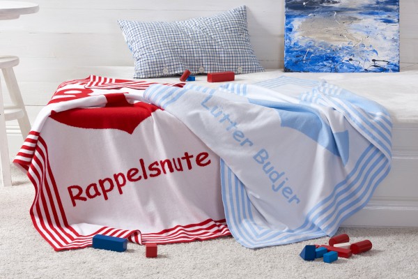 Organic Cotton Baby Blanket BREEZY with phrase